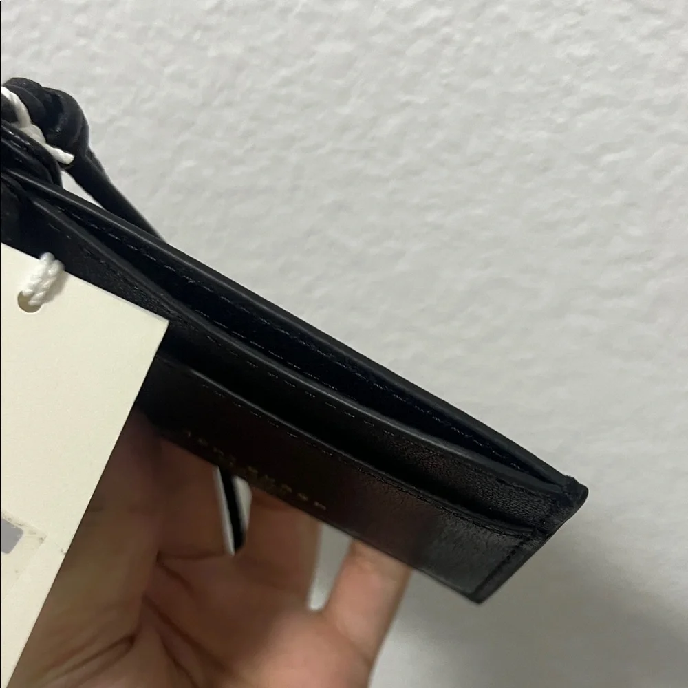 Tory Burch Black Wallet with Gold Logo